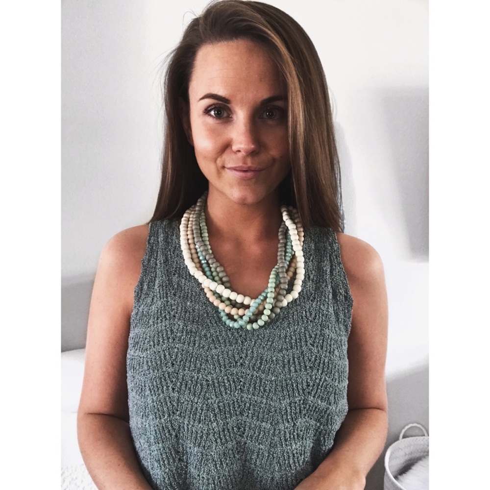 Chunky Twisted Bead Necklace